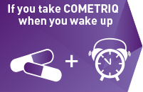 If you take COMETRIQ when you wake up